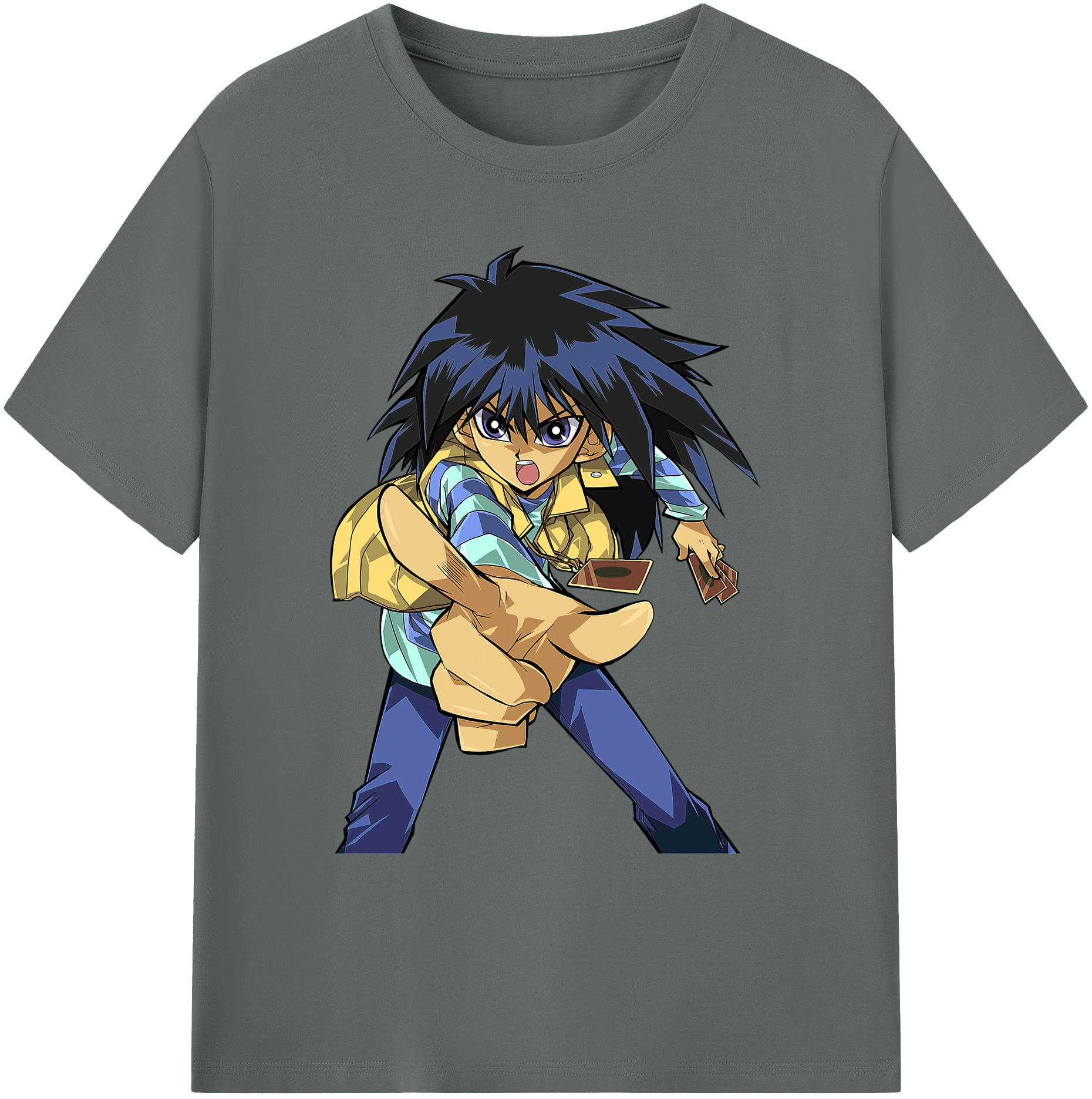 （画像用） 遊☆戯☆王 Yu-Gi-Oh! 綿100％ メンズ半袖Tシャツ｜肌触りやわらか＆通気性